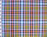 Tissus CraftsFabrics Polyviscose Tartan Arc-en-ciel